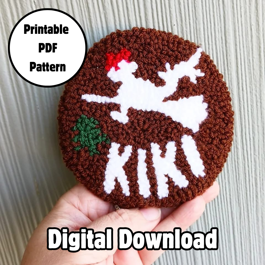 Kiki's Cake Punch Needle Digital Design