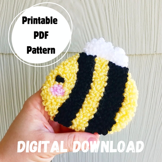 Bumble Bee Punch Needle Digital Design